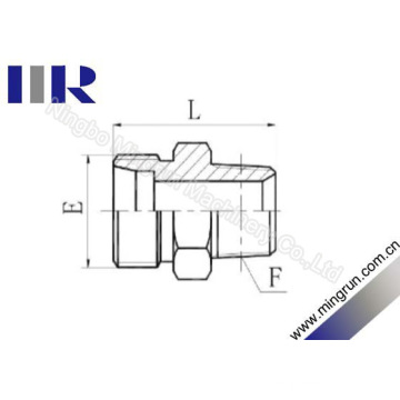 Mamelon hydraulique d&#39;adaptateur de tube métrique / BSPT mâle (1CT -SP)